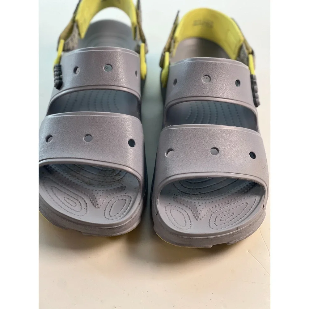 Crocs Men's Sandal Size 13 Grey All-Terrain Clogs Lightweight‎ Comfort Shoes